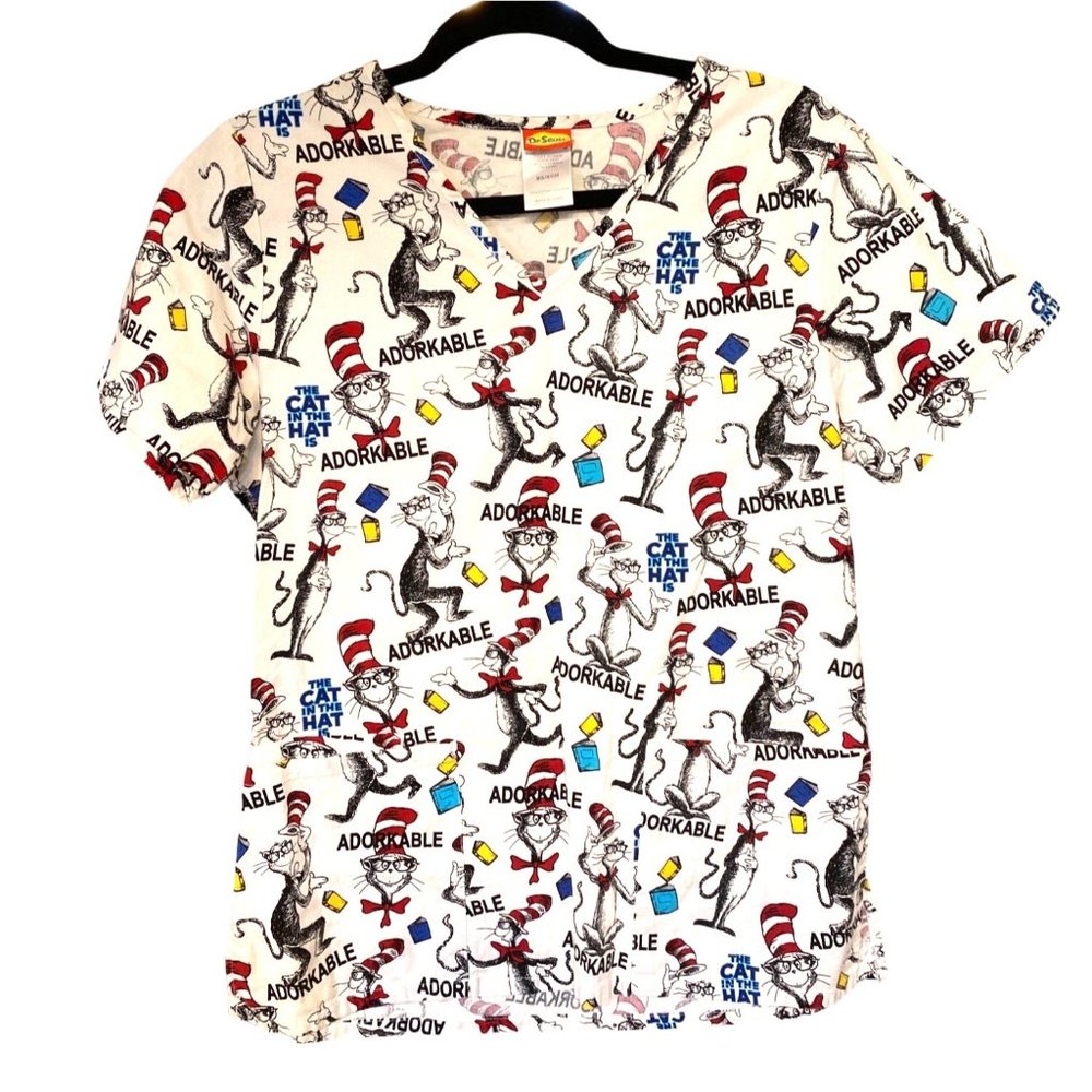 Medical scrub top Dr Seuss Cherokee XS/ch